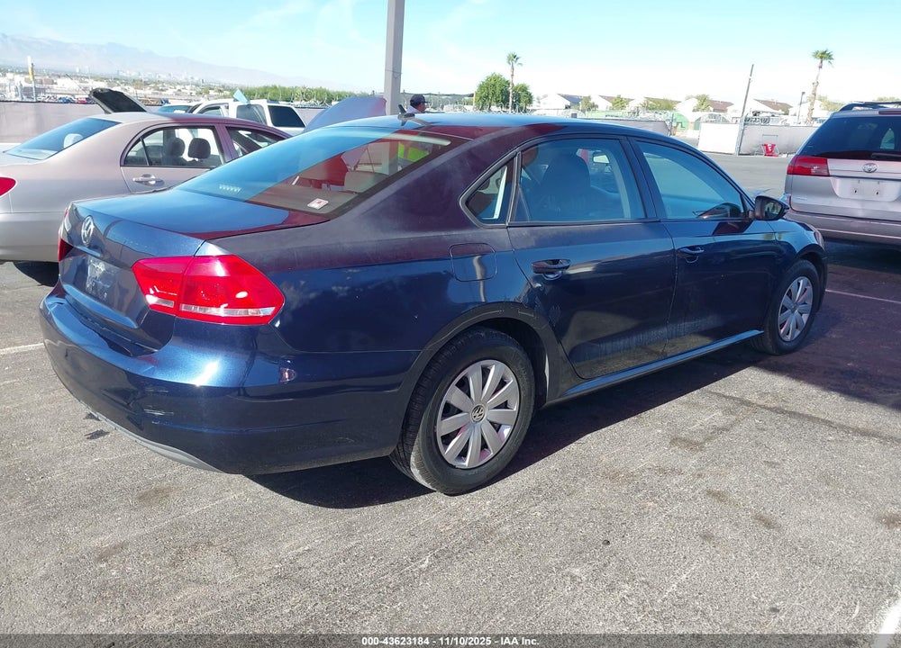 2012 VOLKSWAGEN PASSAT 2.5L S VIN: 1VWAP7A37CC064733