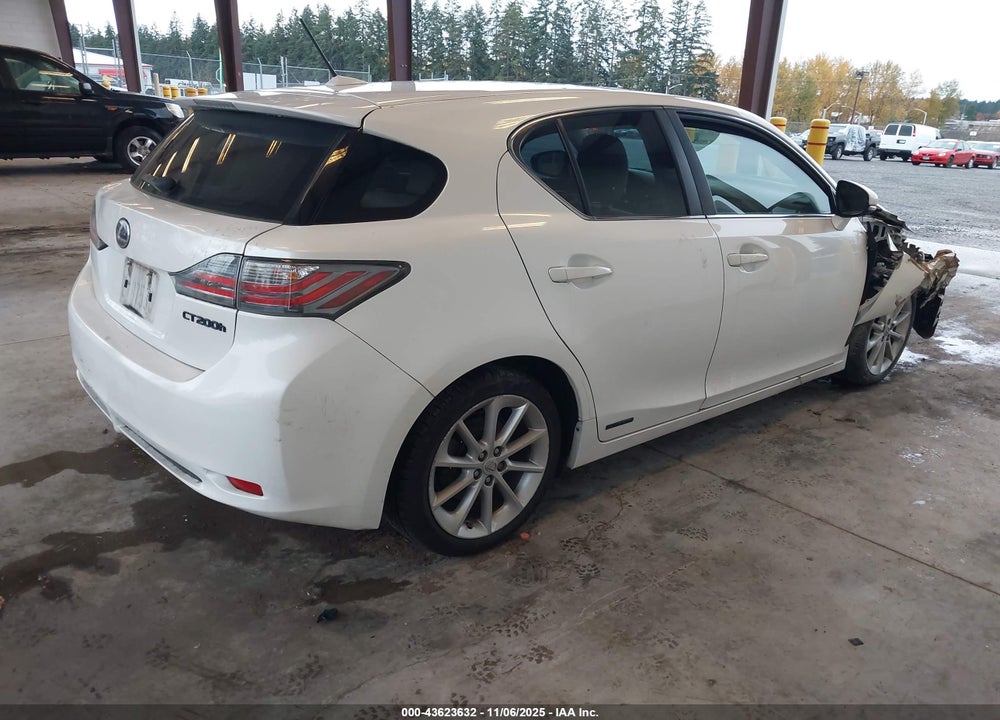 2013 LEXUS CT 200H VIN: JTHKD5BH3D2172710