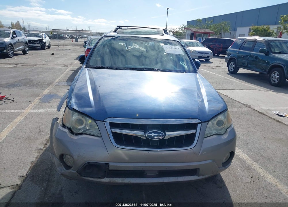 2008 SUBARU OUTBACK VIN: 4S4BP62C187345065
