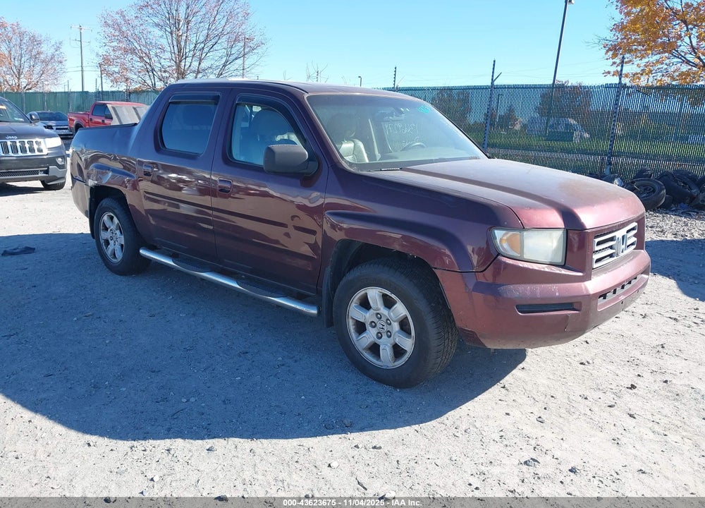 2007 HONDA RIDGELINE RTL VIN: 2HJYK16547H528955