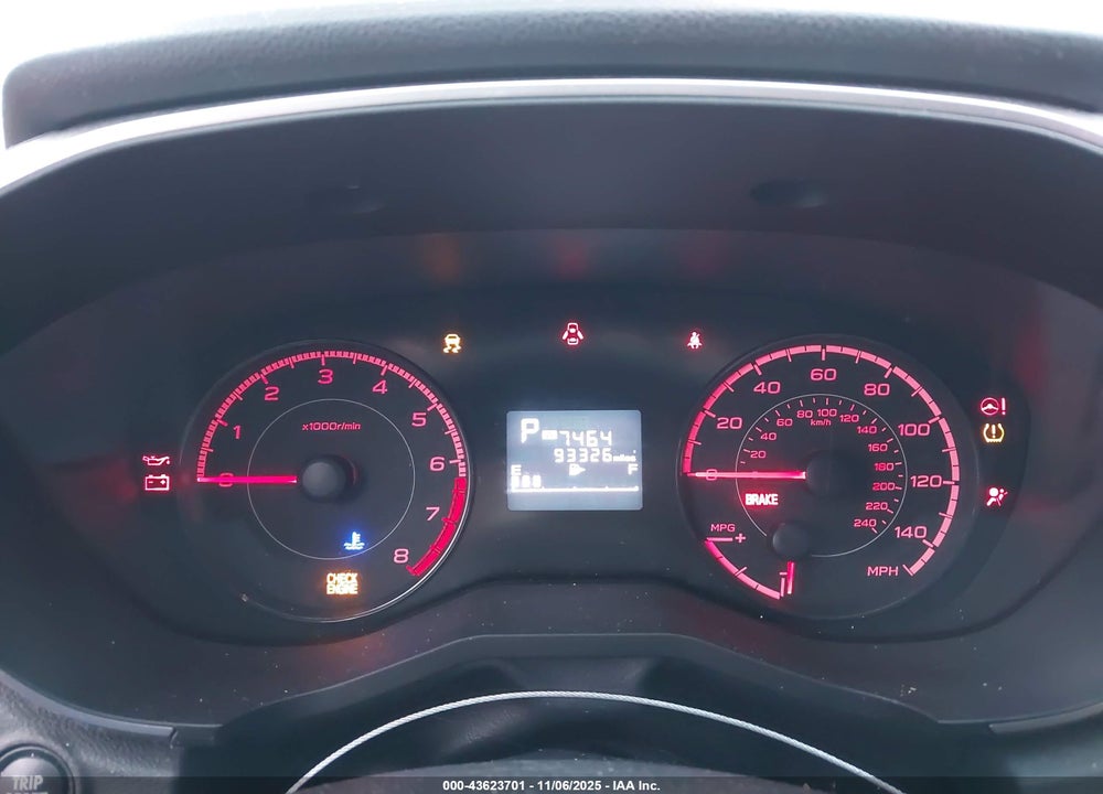 2017 SUBARU IMPREZA 2.0I PREMIUM VIN: 4S3GKAB60H3621765