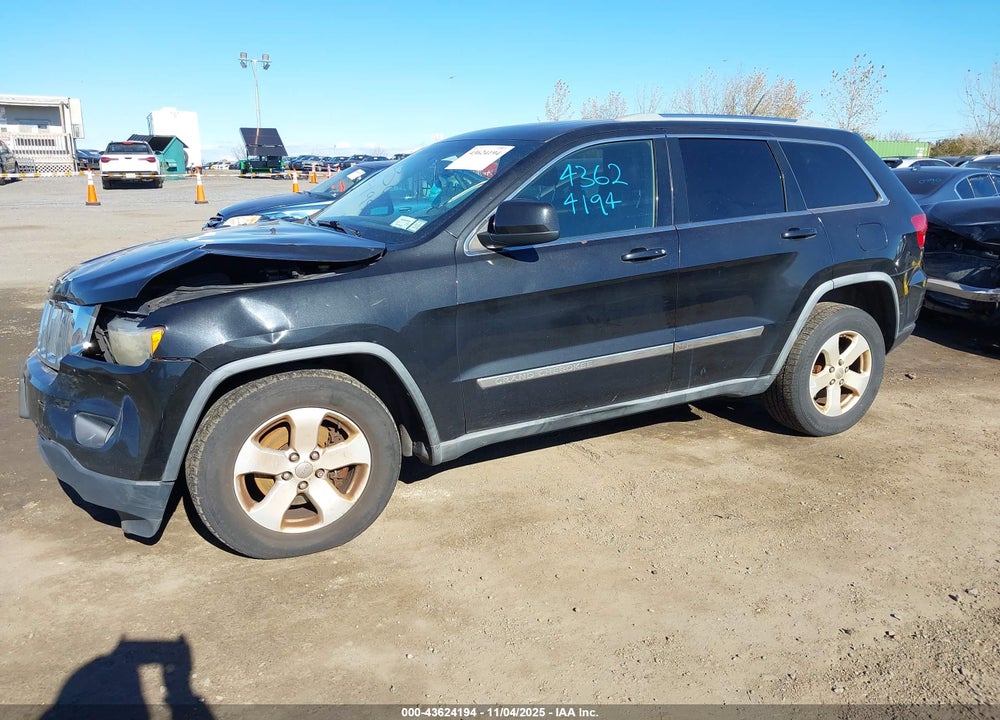 2012 JEEP GRAND CHEROKEE LAREDO VIN: 1C4RJFAG3CC208170