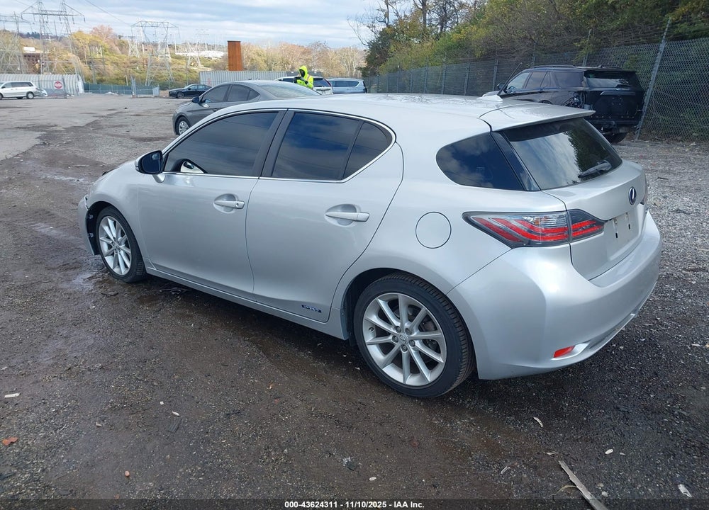2012 LEXUS CT 200H PREMIUM VIN: JTHKD5BH6C2100656