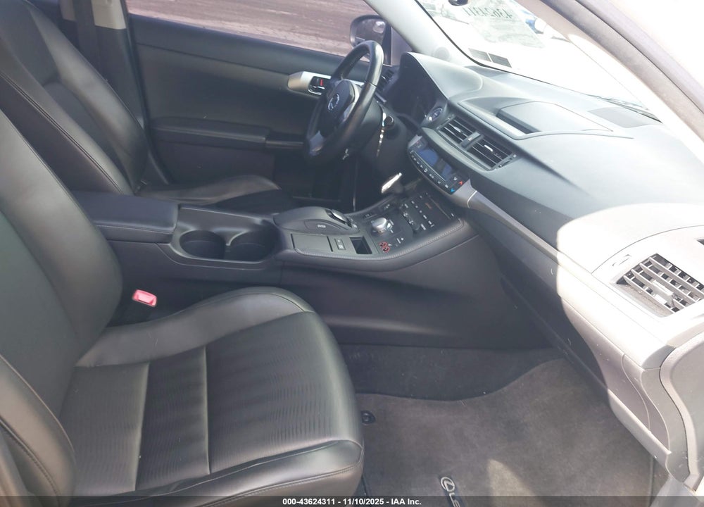 2012 LEXUS CT 200H PREMIUM VIN: JTHKD5BH6C2100656