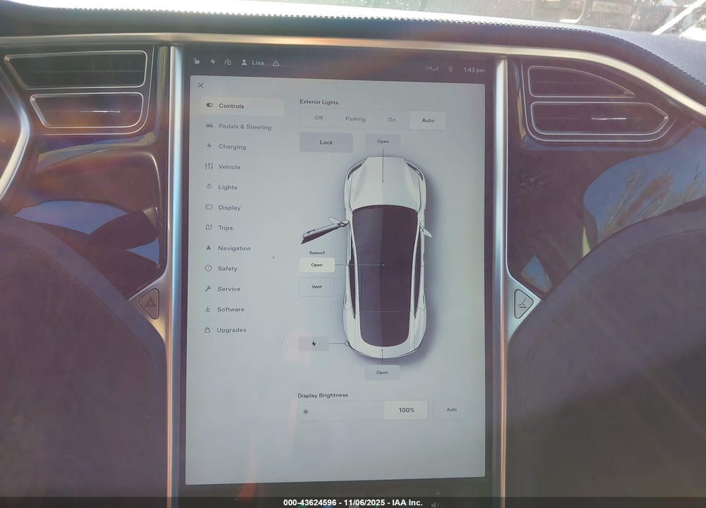 2013 TESLA MODEL S VIN: 5YJSA1AG2DFP11231