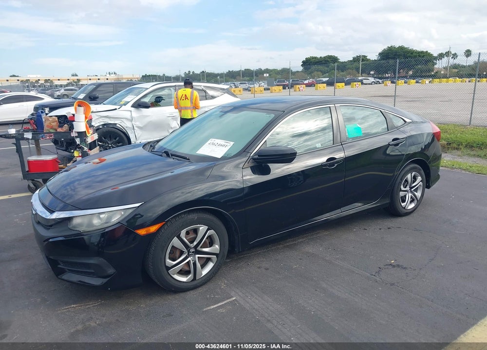 2017 HONDA CIVIC LX VIN: 19XFC2F59HE001988