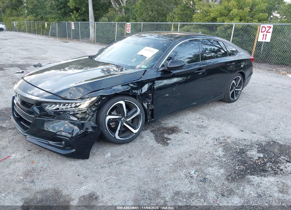 2021 HONDA ACCORD SPORT 2.0T VIN: 1HGCV2F30MA018883