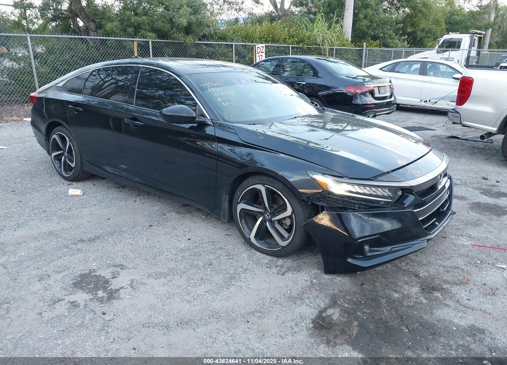 2021 HONDA ACCORD SPORT 2.0T VIN: 1HGCV2F30MA018883