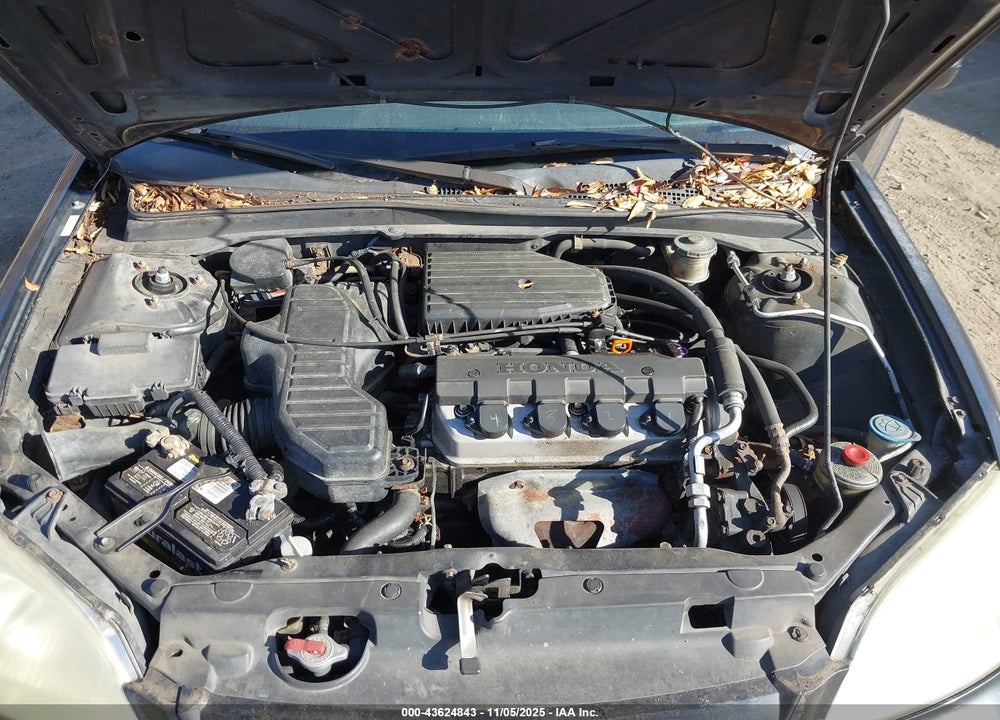 2002 HONDA CIVIC LX VIN: 1HGES16552L043311