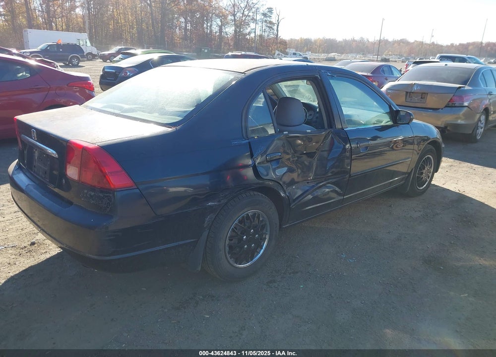 2002 HONDA CIVIC LX VIN: 1HGES16552L043311
