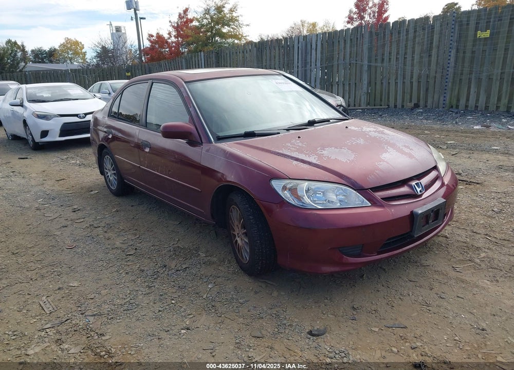 2004 HONDA CIVIC EX VIN: 2HGES26884H524458