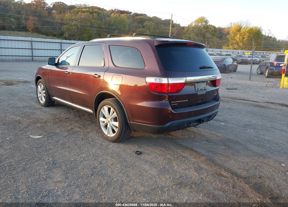 2012 DODGE DURANGO CREW VIN: 1C4RDJDG2CC330931