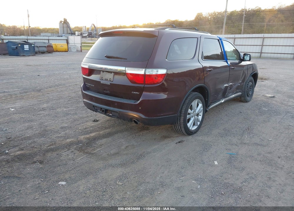 2012 DODGE DURANGO CREW VIN: 1C4RDJDG2CC330931