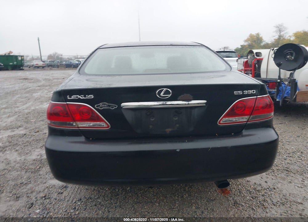 2006 LEXUS ES 330 VIN: JTHBA30G165162895