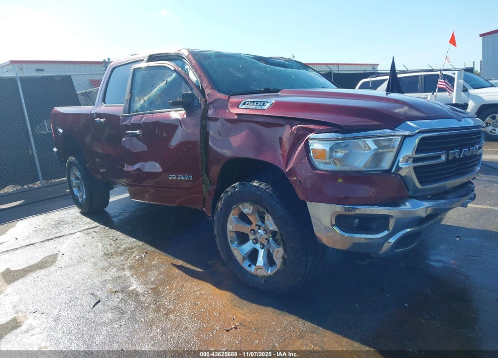 2019 RAM 1500 BIG HORN/LONE STAR  4X2 5'7 BOX VIN: 1C6RREFT9KN744253