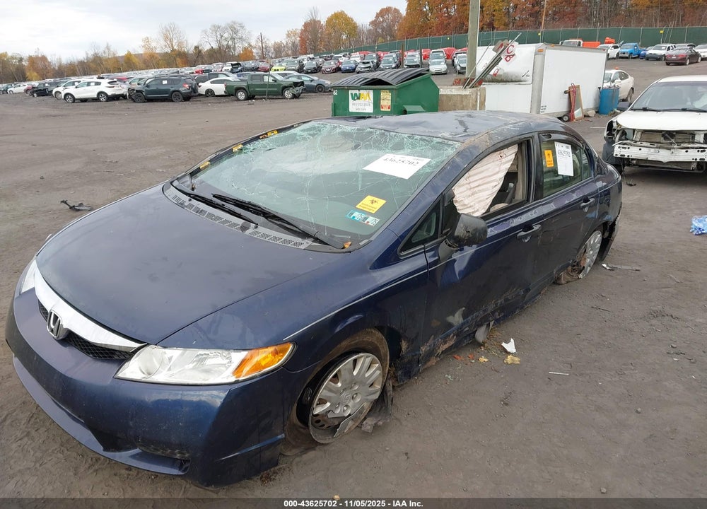 2009 HONDA CIVIC VIN: 2HGFA163X9H501504
