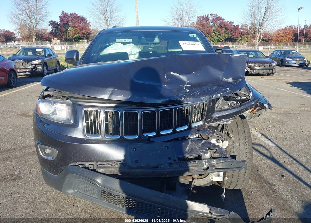 2016 JEEP GRAND CHEROKEE LAREDO VIN: 1C4RJFAG8GC349502