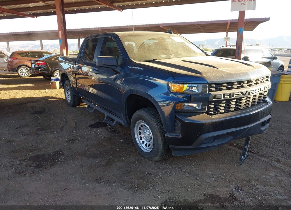 2021 CHEVROLET SILVERADO 1500 2WD  SHORT BED WT VIN: 3GCPWAEHXMG287589