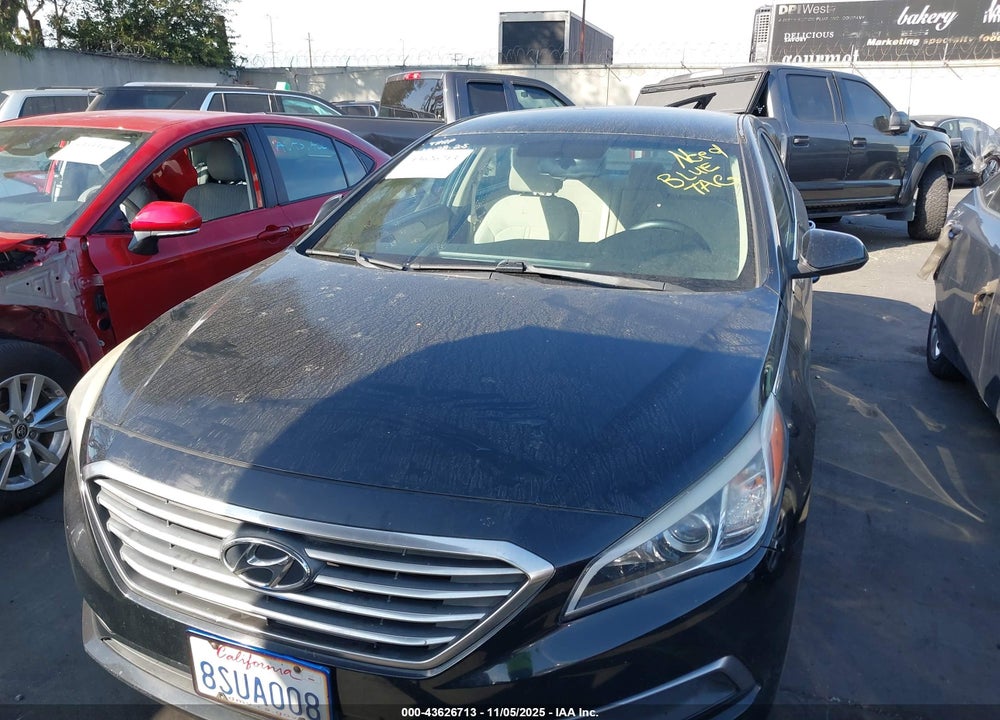 2016 HYUNDAI SONATA SE VIN: 5NPE24AF5GH338923