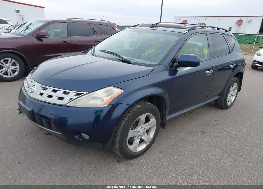 2005 NISSAN MURANO SL VIN: JN8AZ08W05W414701