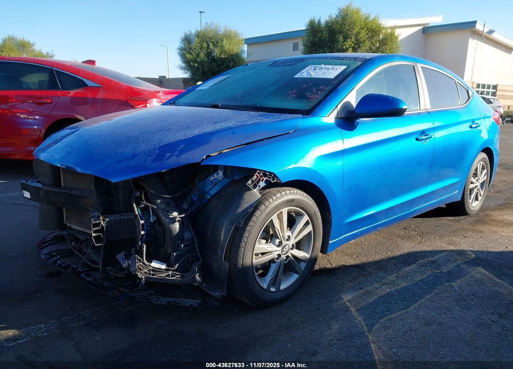 2018 HYUNDAI ELANTRA SEL VIN: 5NPD84LF5JH393063