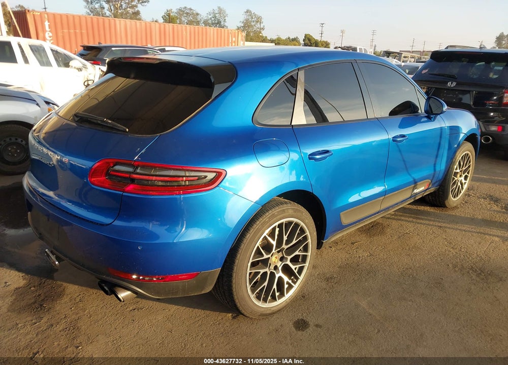 2015 PORSCHE MACAN S VIN: WP1AB2A5XFLB72692