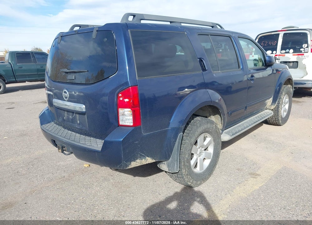 2012 NISSAN PATHFINDER SV VIN: 5N1AR1NB5CC620173