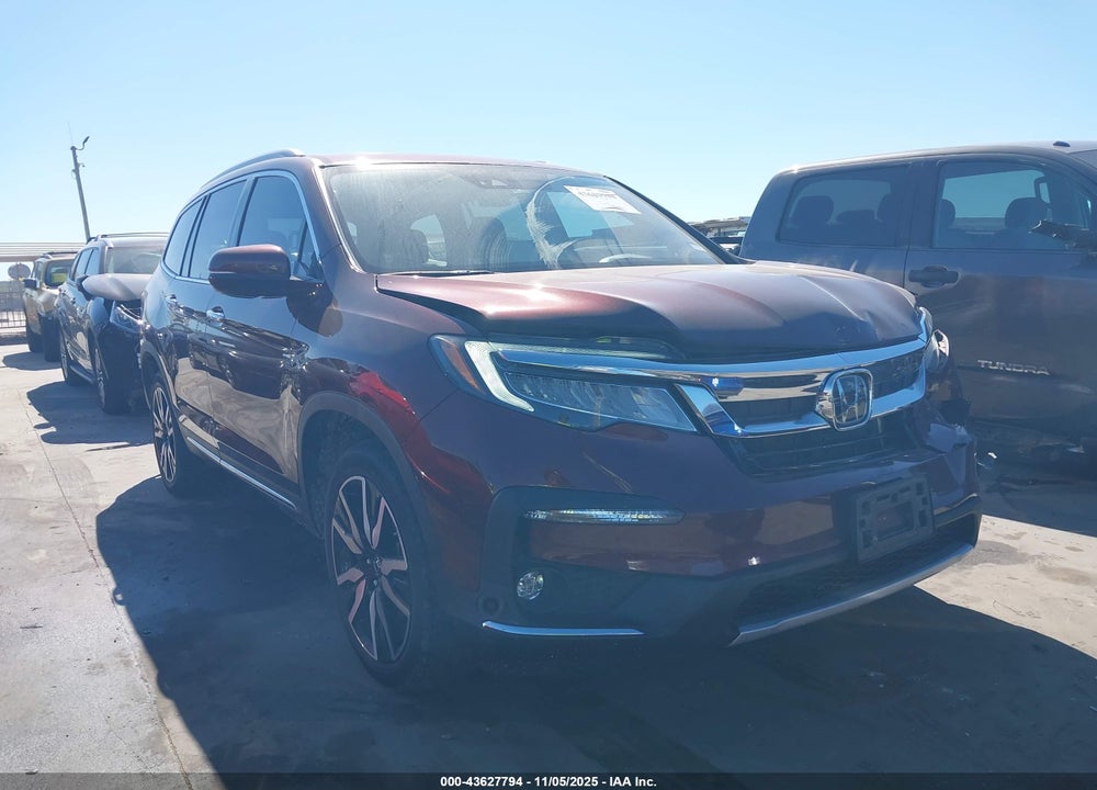 2022 HONDA PILOT AWD ELITE VIN: 5FNYF6H01NB094844