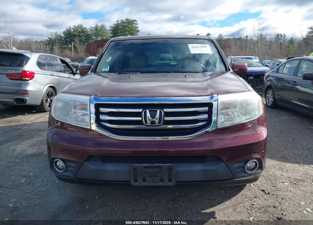 2012 HONDA PILOT TOURING VIN: 5FNYF4H92CB014869