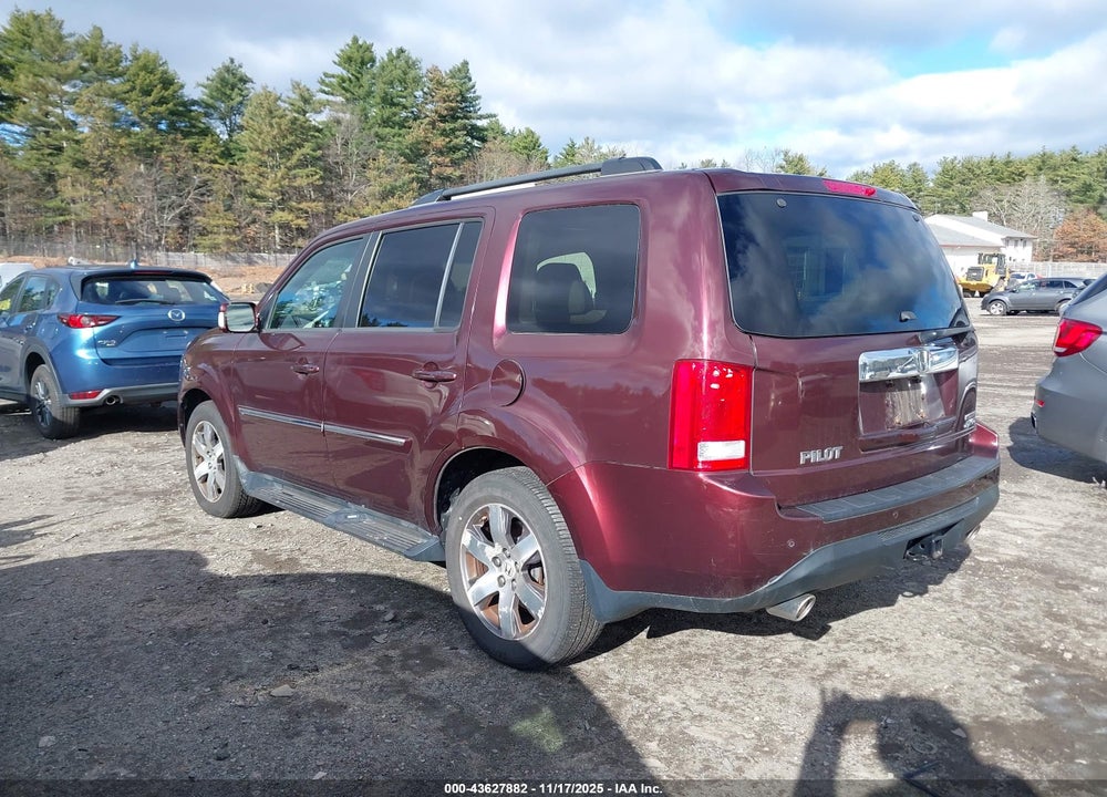 2012 HONDA PILOT TOURING VIN: 5FNYF4H92CB014869