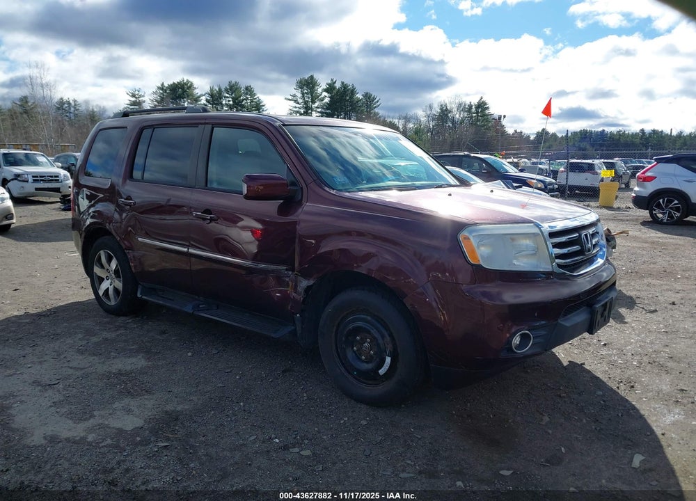 2012 HONDA PILOT TOURING VIN: 5FNYF4H92CB014869