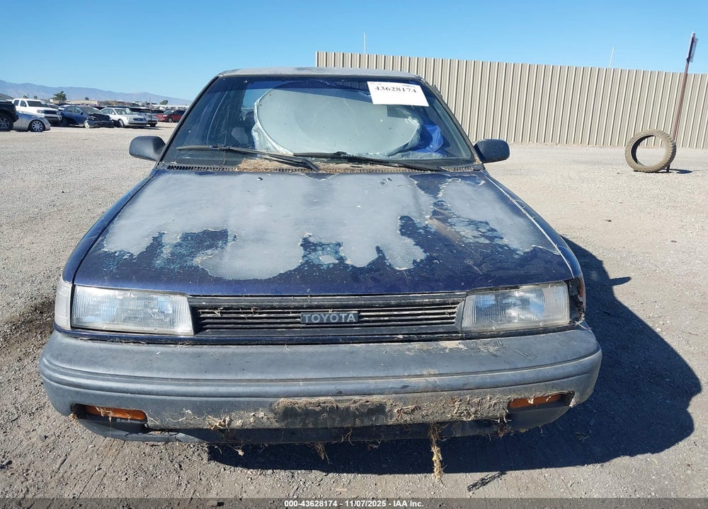 1989 TOYOTA COROLLA DLX VIN: JT2AE92E4K3190690