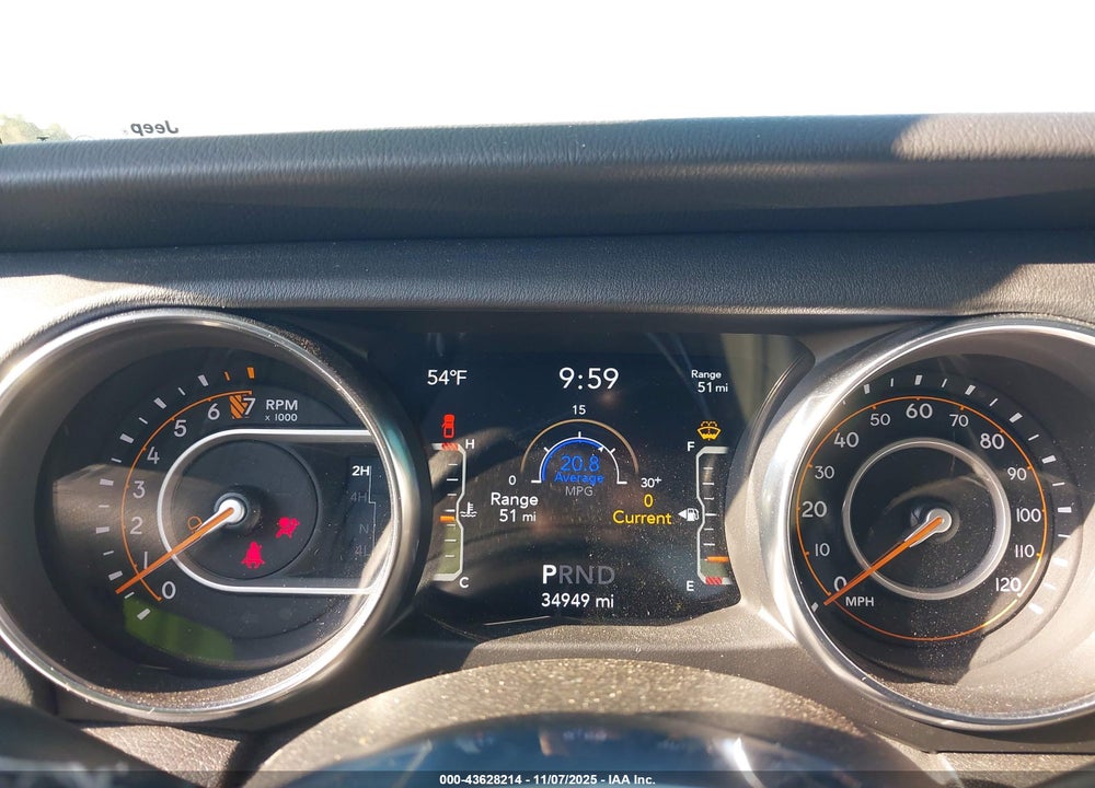 2022 JEEP GLADIATOR OVERLAND 4X4 VIN: 1C6HJTFG7NL170018