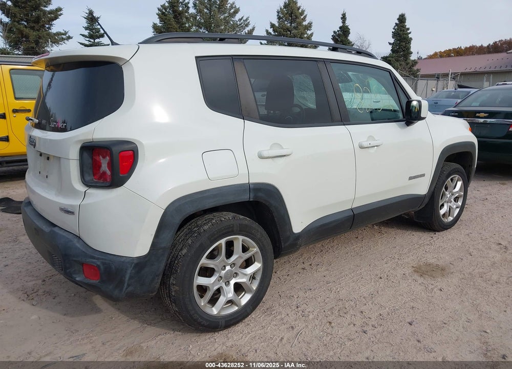 2016 JEEP RENEGADE LATITUDE VIN: ZACCJBBT6GPC65233