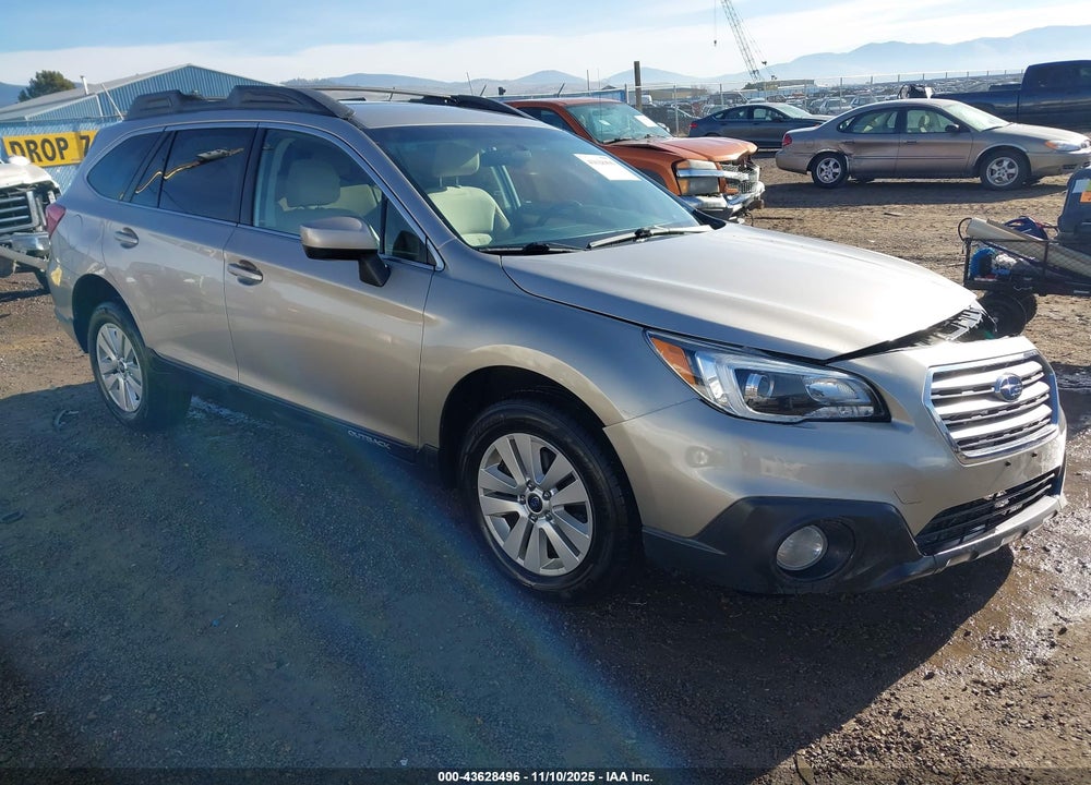 2016 SUBARU OUTBACK 2.5I PREMIUM VIN: 4S4BSACC2G3263237