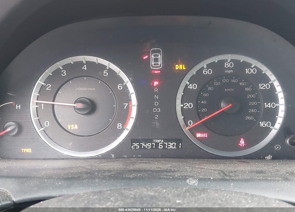 2008 HONDA ACCORD VIN: 1HGCP36868A038461
