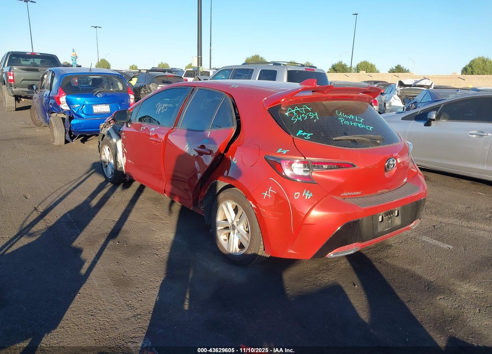 2019 TOYOTA COROLLA SE VIN: JTNK4RBE1K3035427