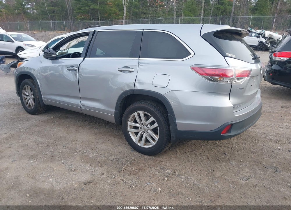 2014 TOYOTA HIGHLANDER LE V6 VIN: 5TDBKRFHXES048873