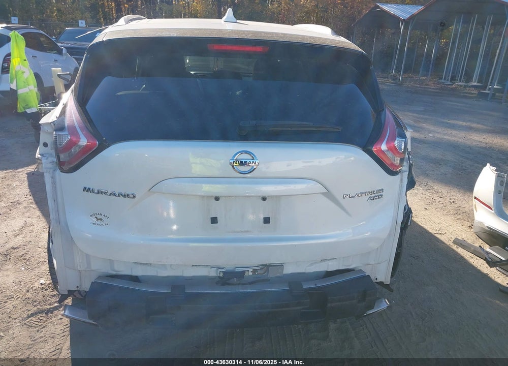 2017 NISSAN MURANO PLATINUM VIN: 5N1AZ2MH2HN106174