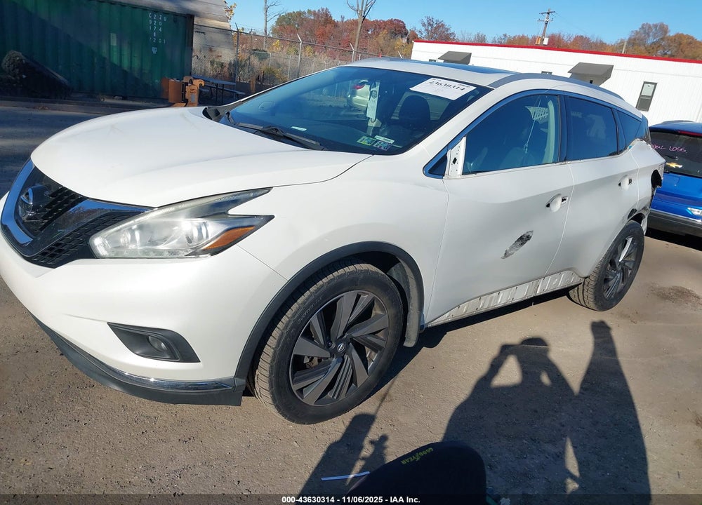 2017 NISSAN MURANO PLATINUM VIN: 5N1AZ2MH2HN106174