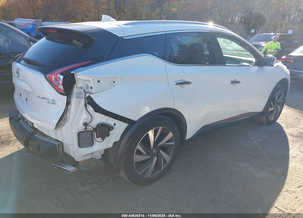 2017 NISSAN MURANO PLATINUM VIN: 5N1AZ2MH2HN106174