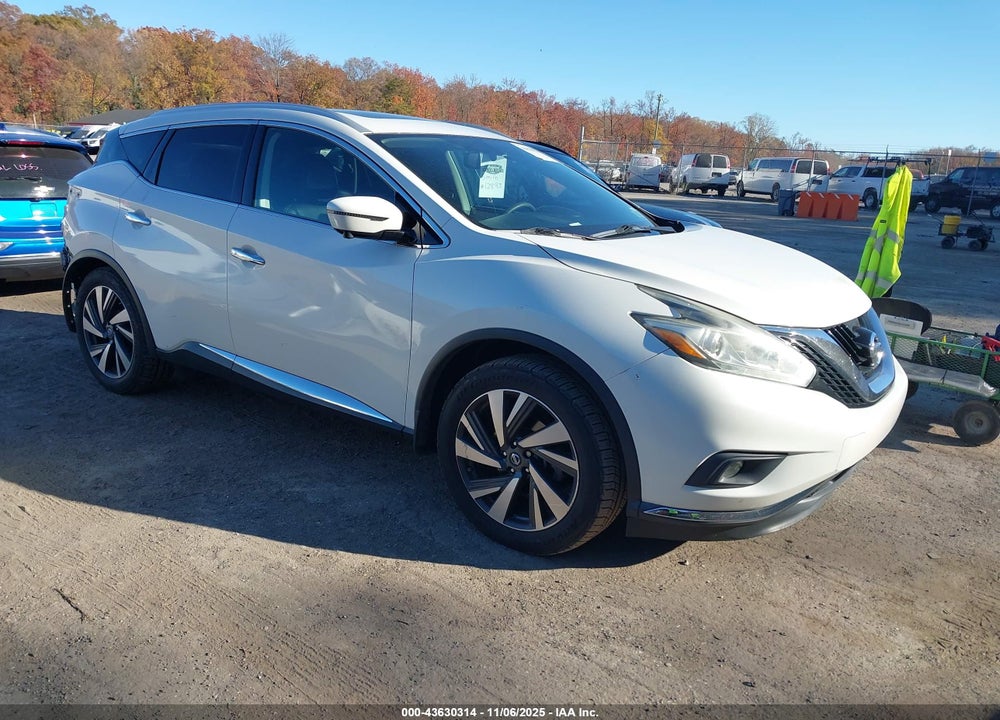 2017 NISSAN MURANO PLATINUM VIN: 5N1AZ2MH2HN106174