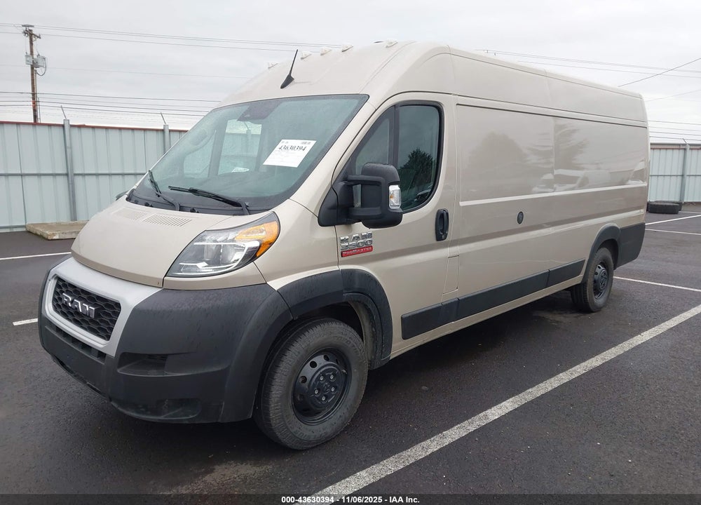 2022 RAM PROMASTER 3500 CARGO VAN HIGH ROOF 159 WB EXT VIN: 3C6MRVJG8NE117900
