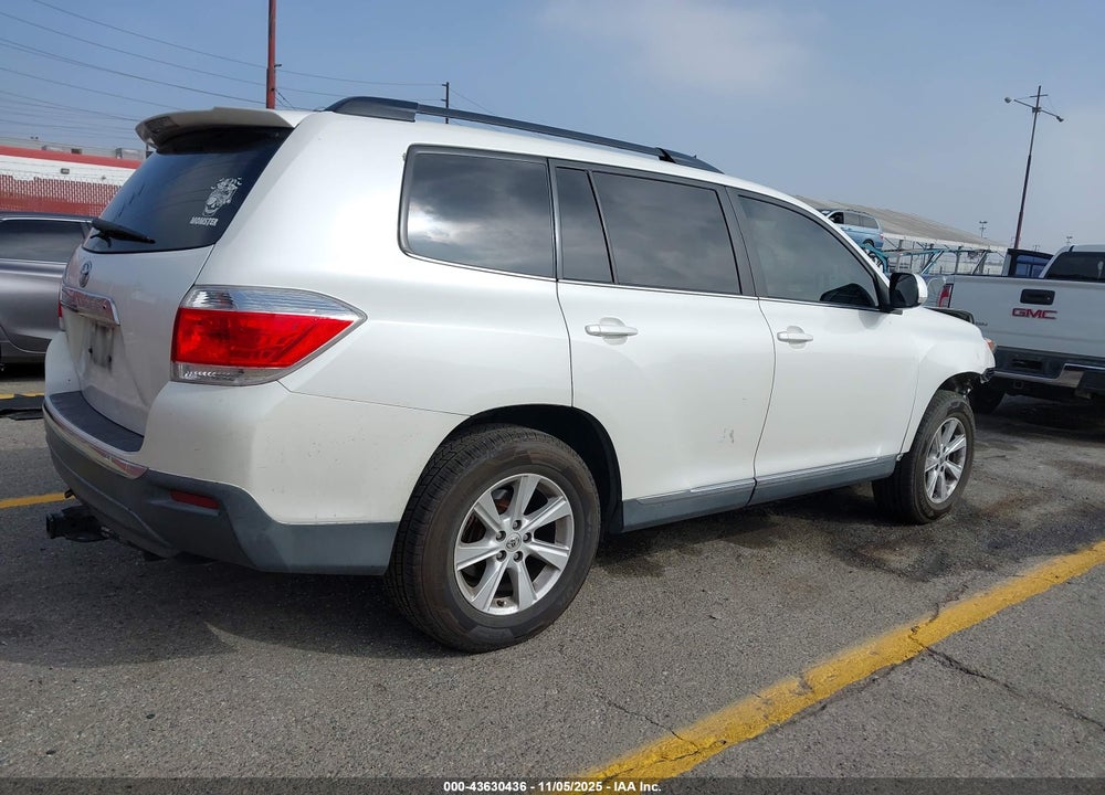 2012 TOYOTA HIGHLANDER SE V6 VIN: 5TDZK3EHXCS051833