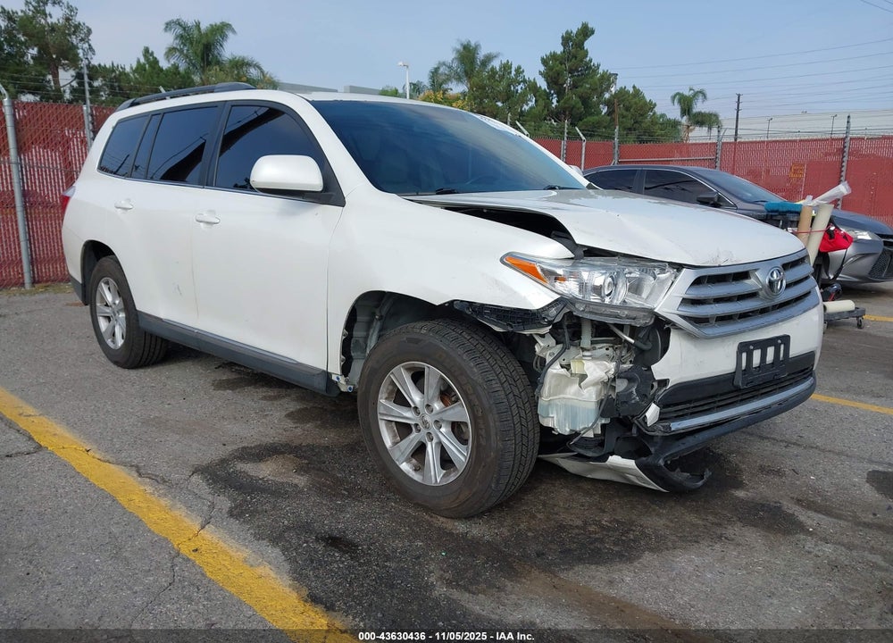 2012 TOYOTA HIGHLANDER SE V6 VIN: 5TDZK3EHXCS051833