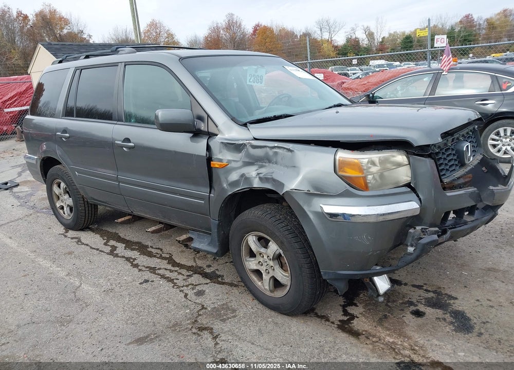2007 HONDA PILOT EX-L VIN: 2HKYF18787H528584