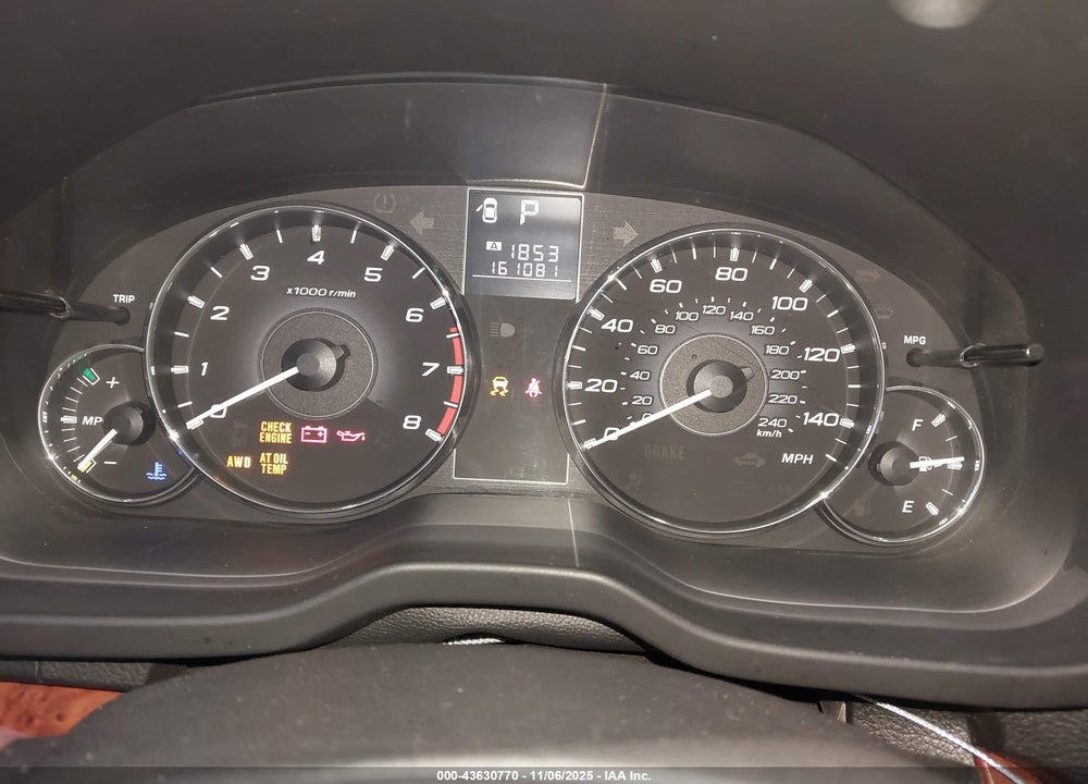 2012 SUBARU LEGACY VIN: 4S3BMBK61C3007536