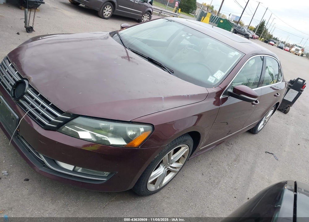 2014 VOLKSWAGEN PASSAT VIN: 1VWCN7A31EC100904