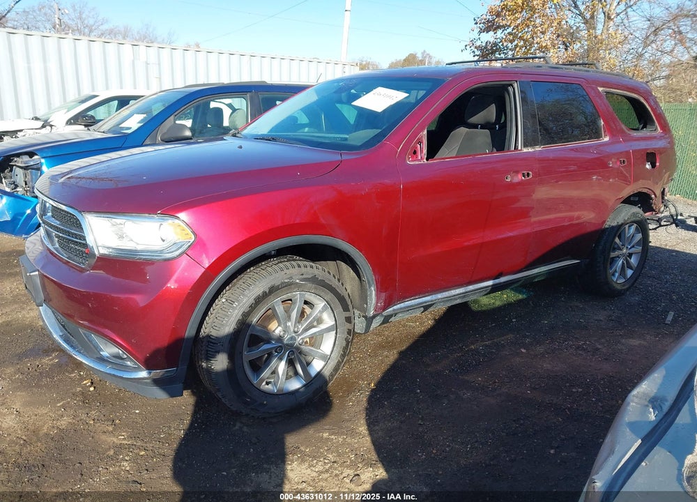 2017 DODGE DURANGO VIN: 1C4RDJAGXHC839855