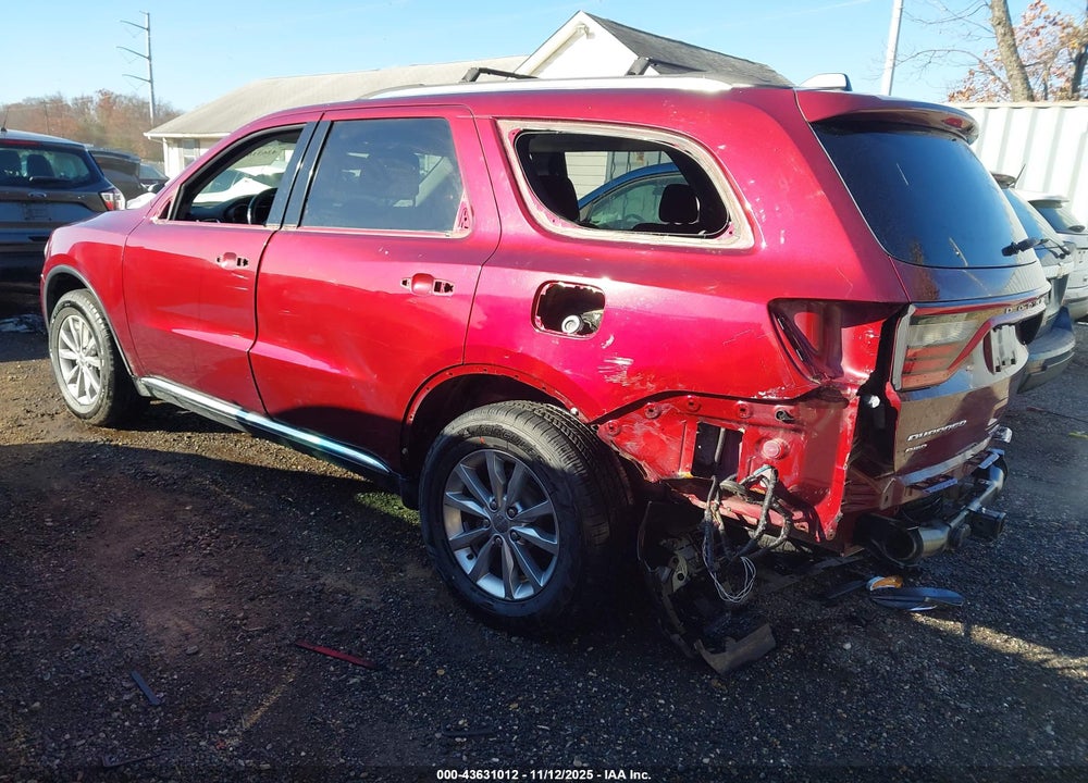 2017 DODGE DURANGO VIN: 1C4RDJAGXHC839855